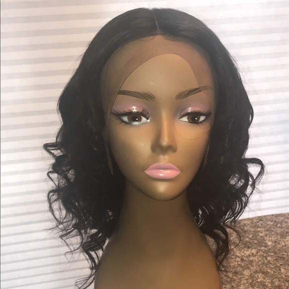 Loose Curl Human Brazilian Frontal 13X4 Wig - Picture 1 of 8